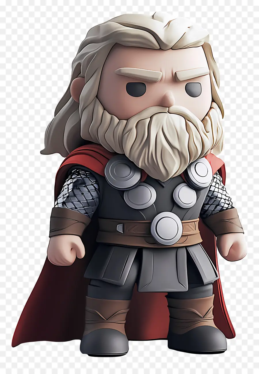 Thor，Sakallı Savaşçı Figürü PNG