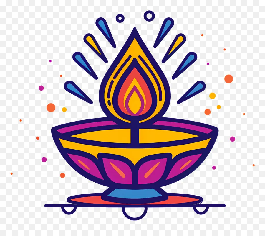 Diwali Lambası，Dekoratif Dia PNG