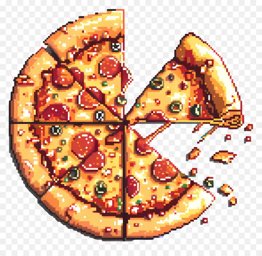 Piksel Pizza，Pizza PNG