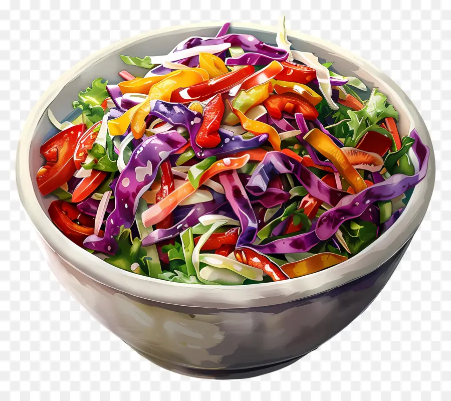 Lahana Salatası，Bir Kase Salata PNG