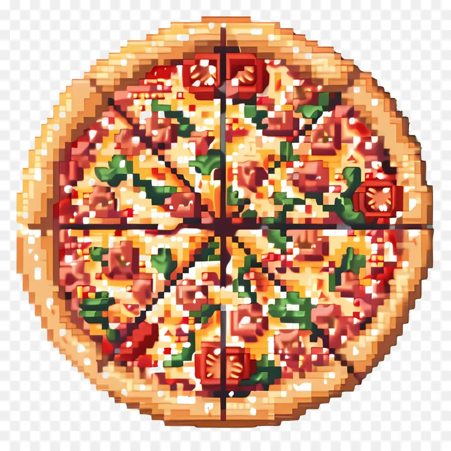 Piksel Pizza，Pizza PNG