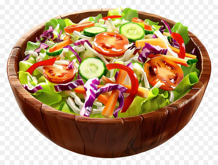 Lahana Salatası，Ahşap Kase Salata PNG