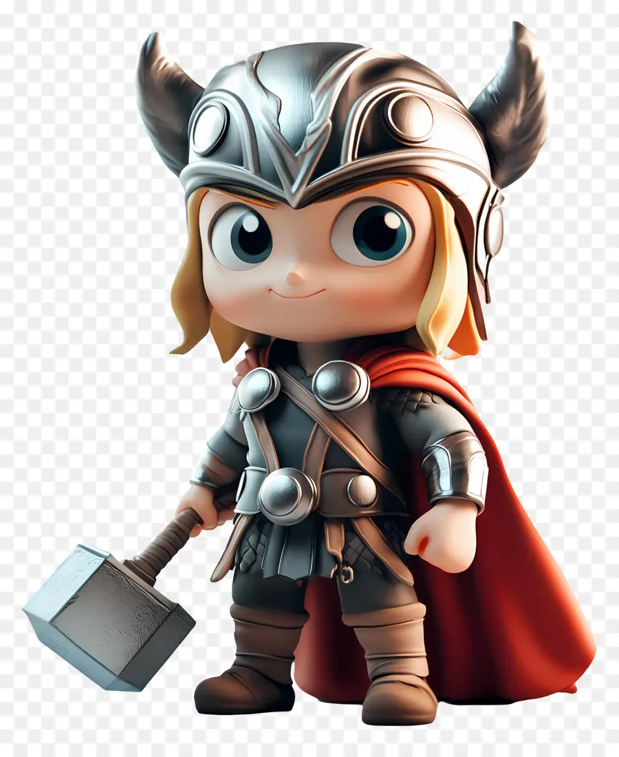 Thor，Chibi Savaşçısı PNG