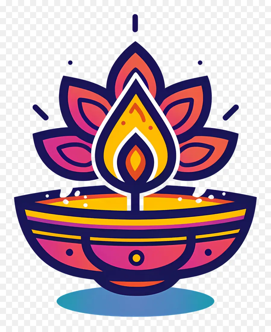 Diwali Lambası，Dekoratif Dia PNG