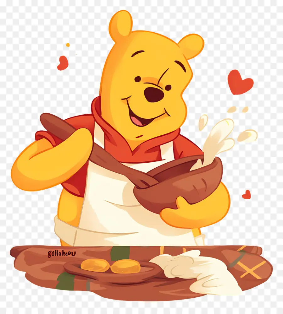 Winnie The Pooh，Ayı Pişirme PNG