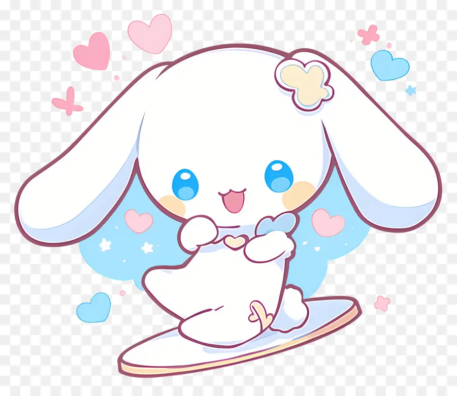 Sevimli Cinnamoroll，Beyaz Tavşan PNG