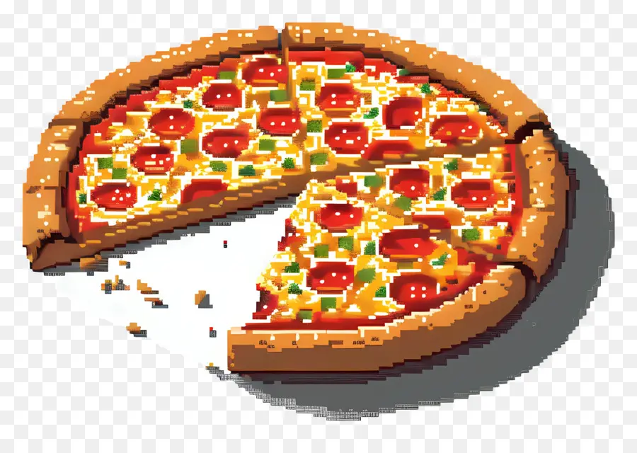 Piksel Pizza，Pizza PNG