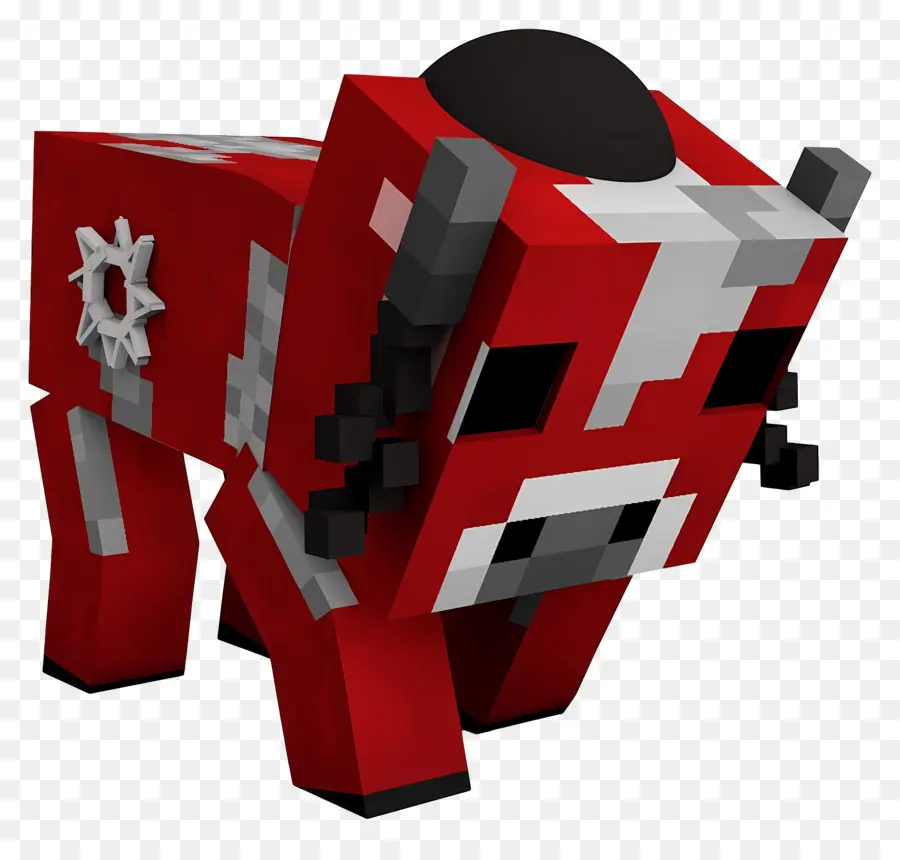 Minecraft，Bloklu İnek PNG