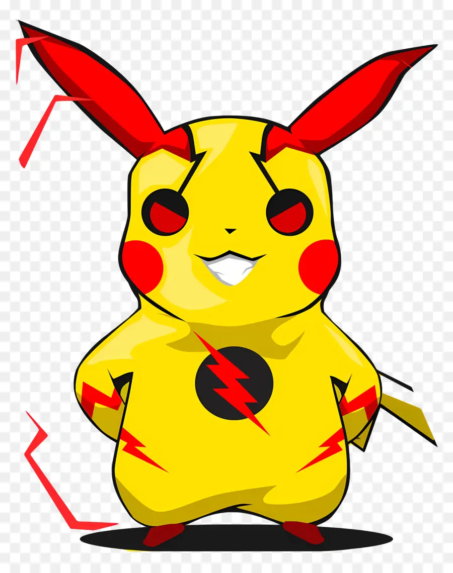 Pikaçu，Süper Kahraman Kostümüyle Pikachu PNG