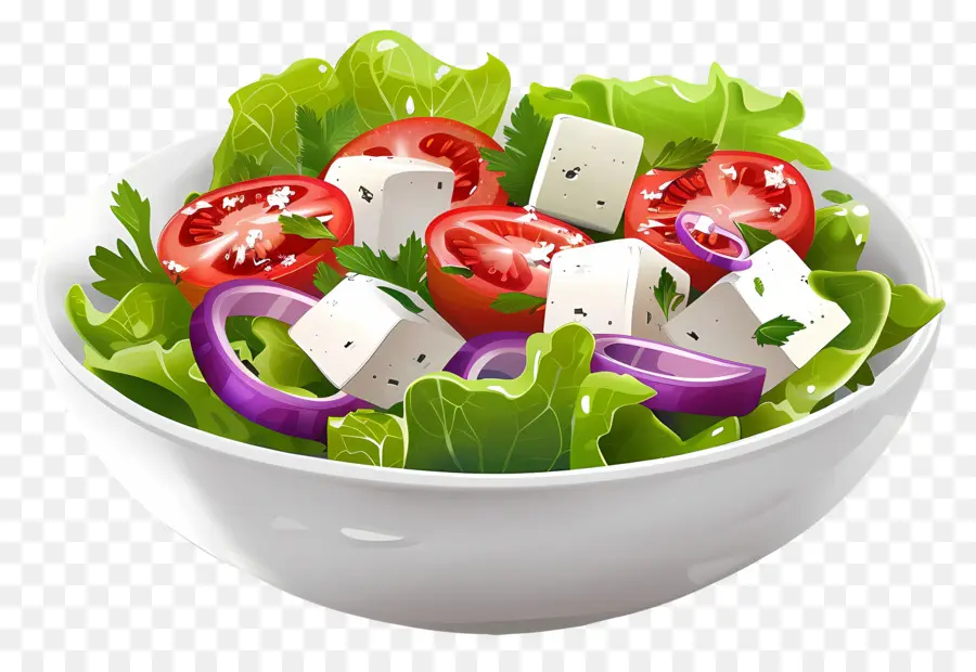 Karikatür Salata，Yunan Salatası PNG