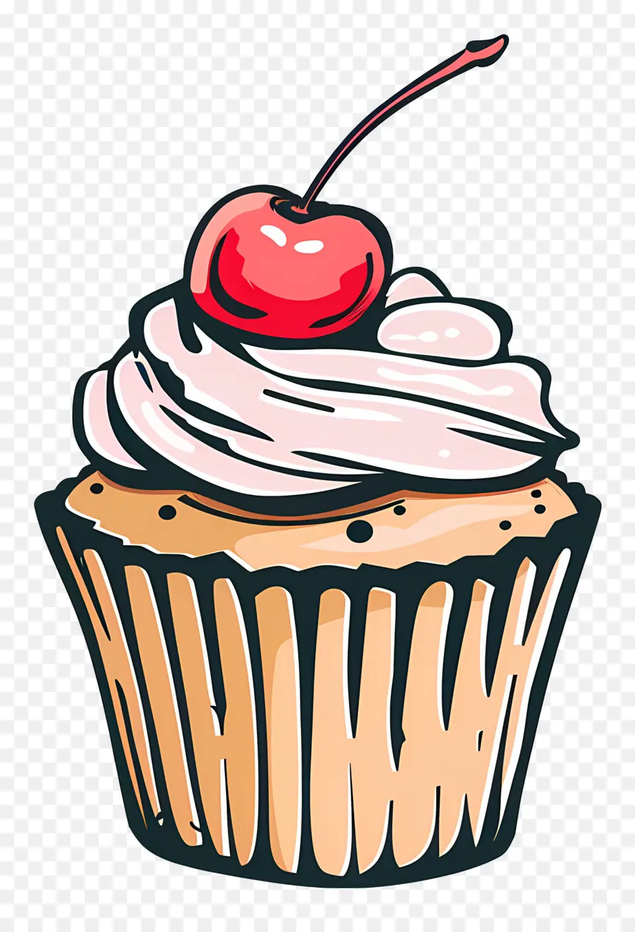 Cupcake Kiraz，Kirazlı Cupcake PNG