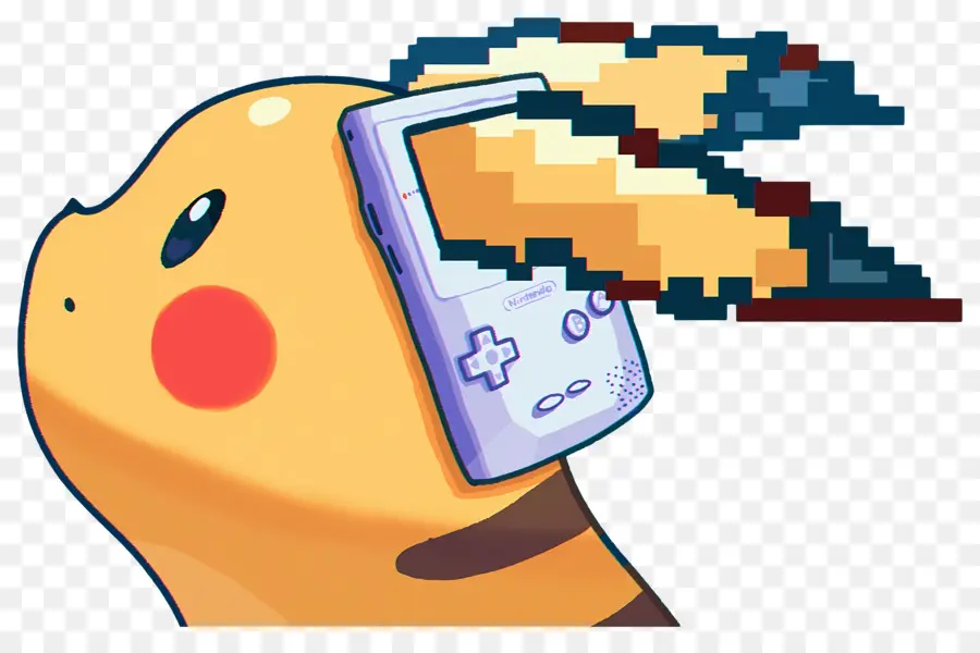 Pikaçu，Gameboy Ile Pikachu PNG