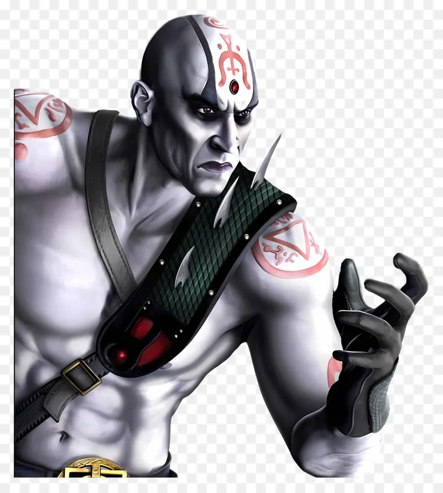 Ölümlü Kombat，Dövmeli Karakter PNG