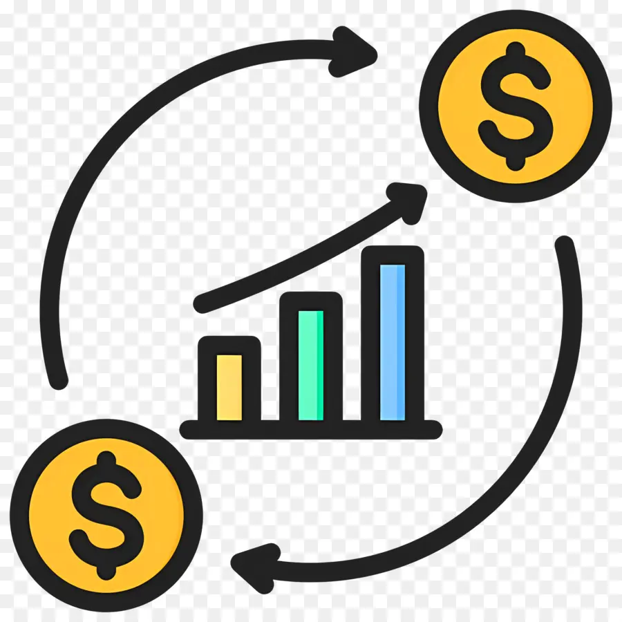 Yatırım Akışı，Finansal Büyüme PNG