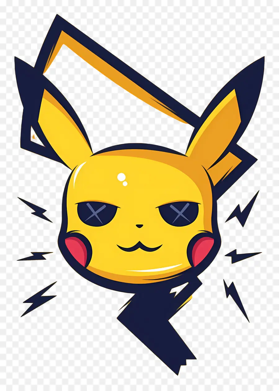 Pikaçu，Pikachu'nun Yüzü PNG