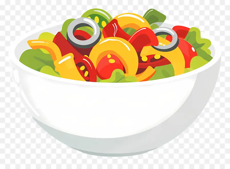 Karikatür Salata，Karışık Salata PNG