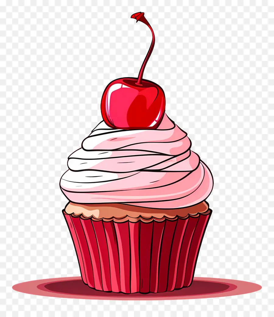 Cupcake Kiraz，Kirazlı Cupcake PNG