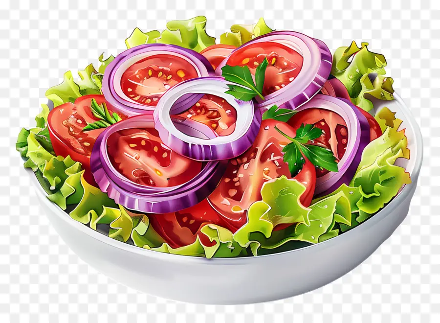 Karikatür Salata，Soğan Salatası PNG