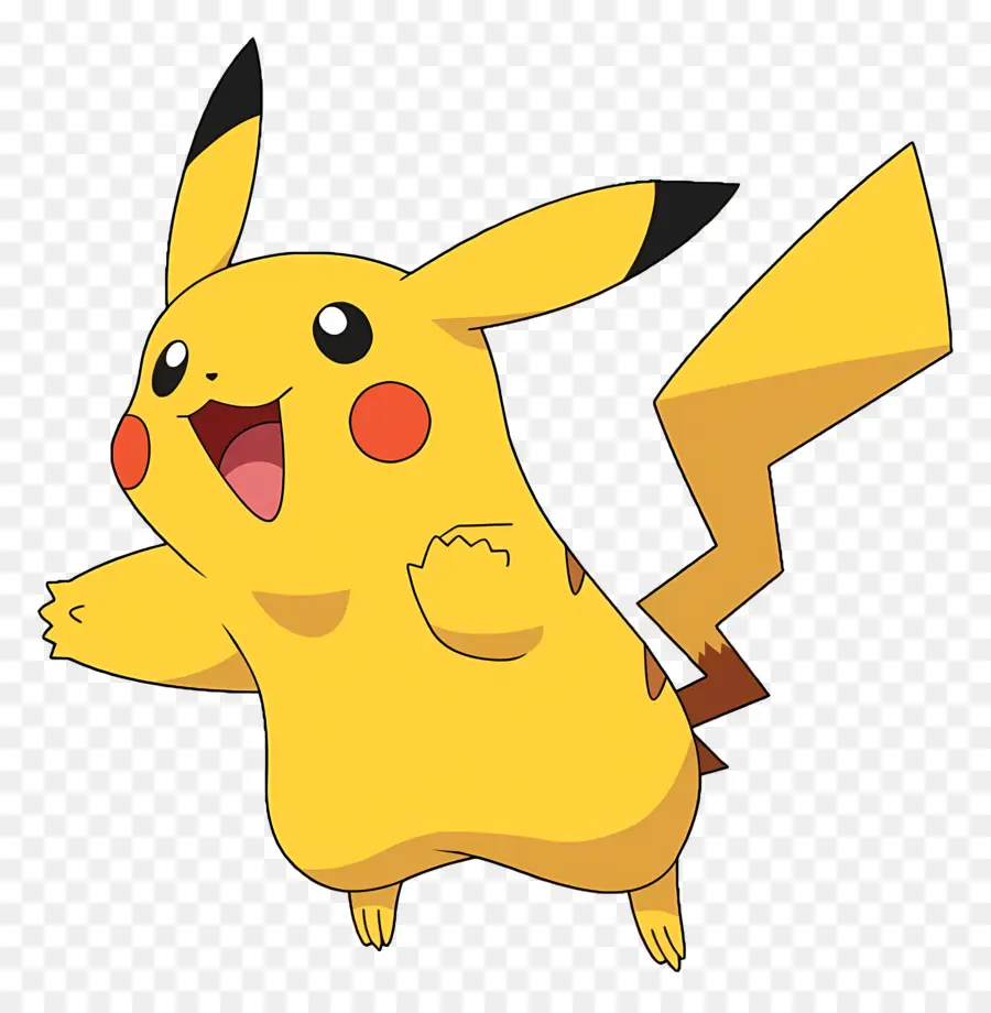 Pikaçu，Minimalist Pikachu PNG