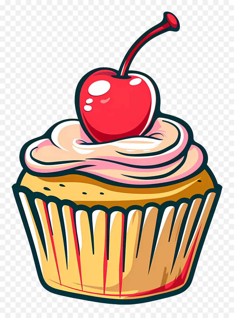 Cupcake Kiraz，Kirazlı Cupcake PNG