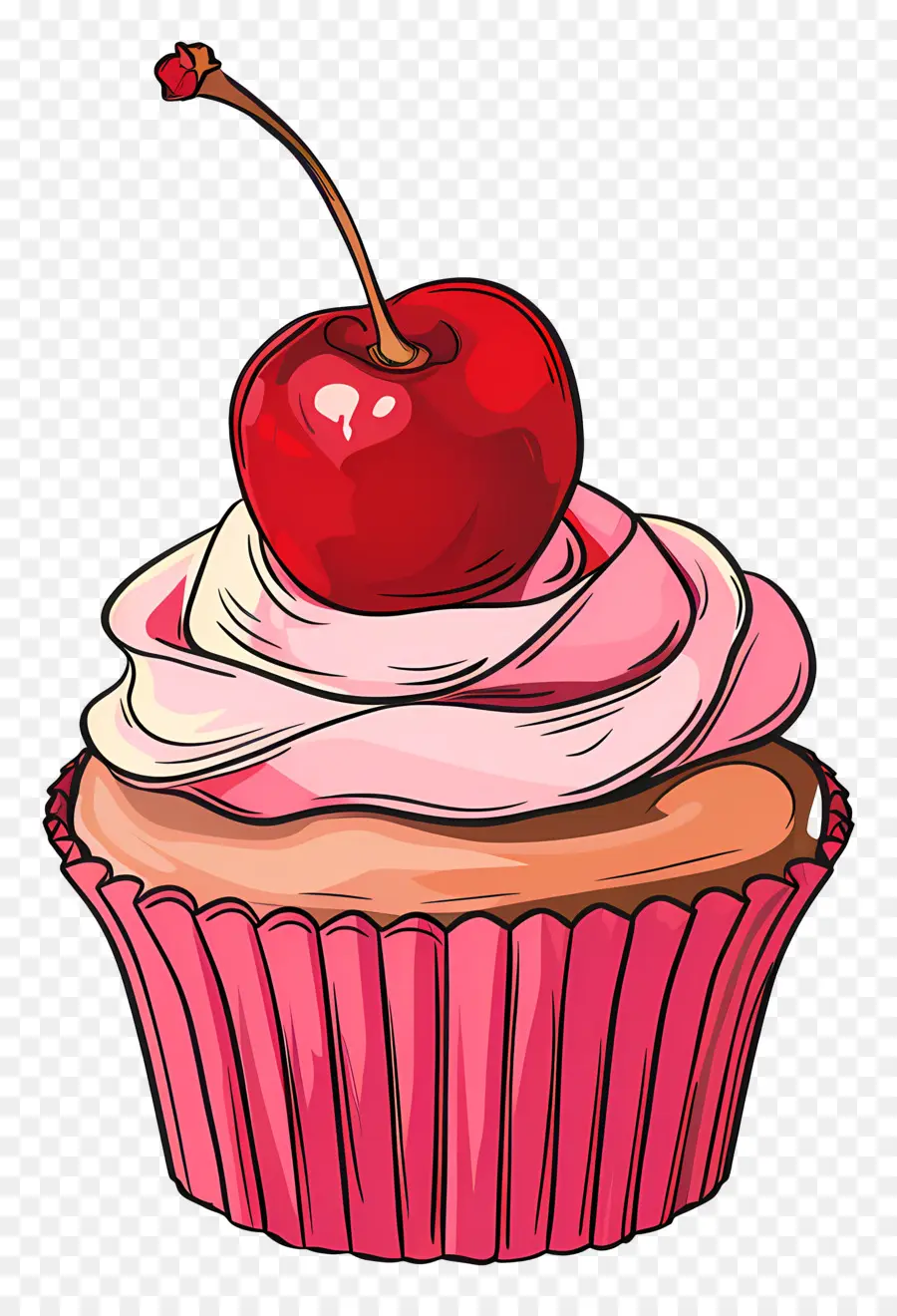 Cupcake Kiraz，Kirazlı Cupcake PNG