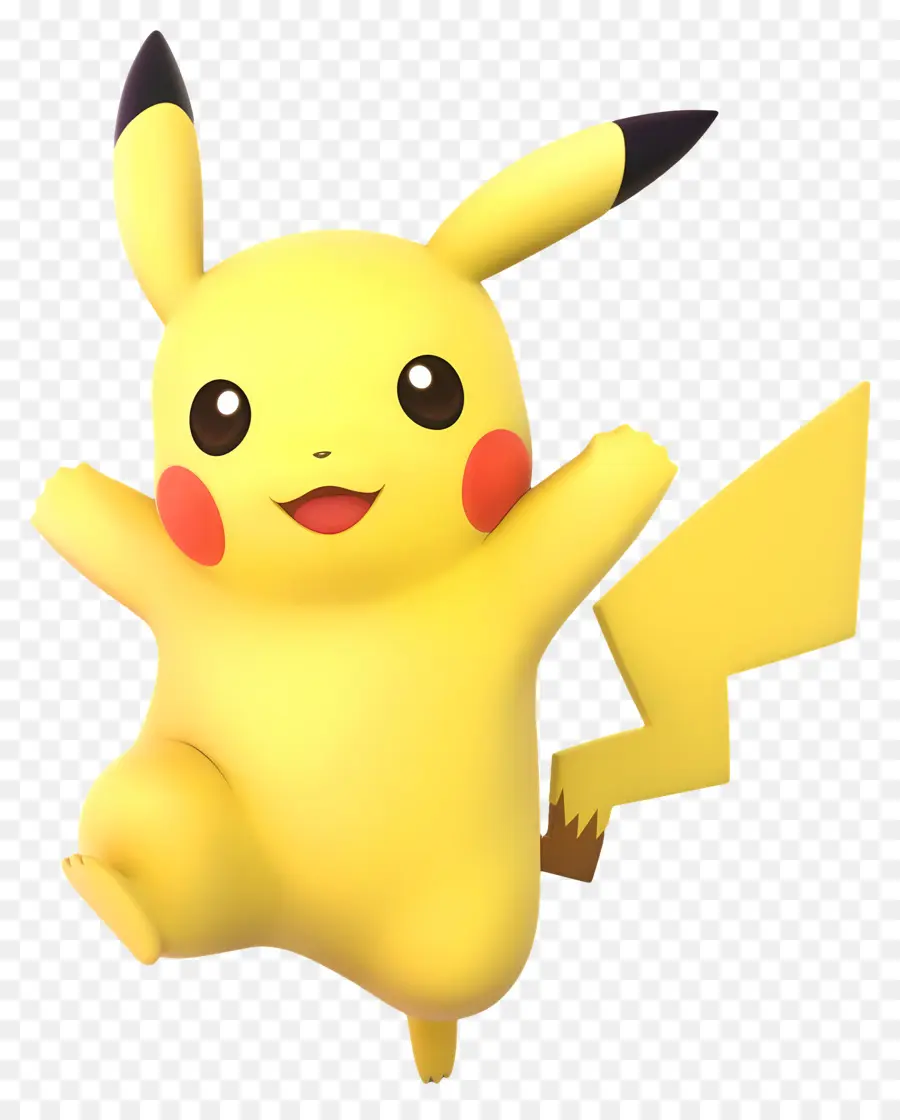 Pikaçu，Minimalist Pikachu PNG