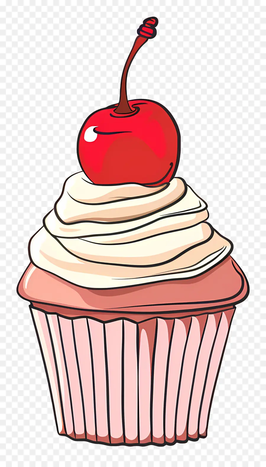 Cupcake Kiraz，Kirazlı Cupcake PNG