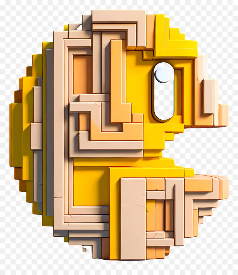 Pac Man，Geometrik Pac Man PNG