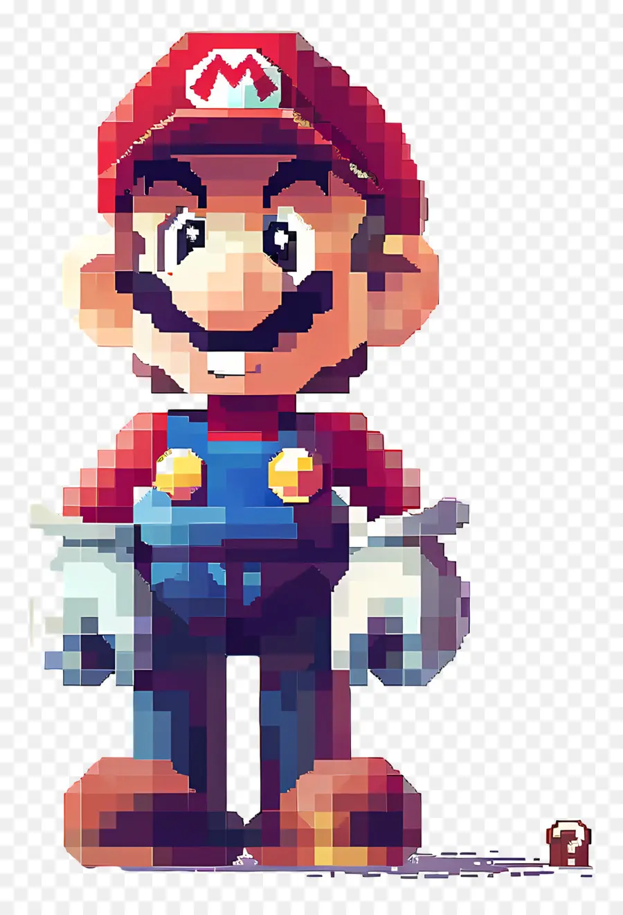 Piksel Mario，Piksel Karakter PNG