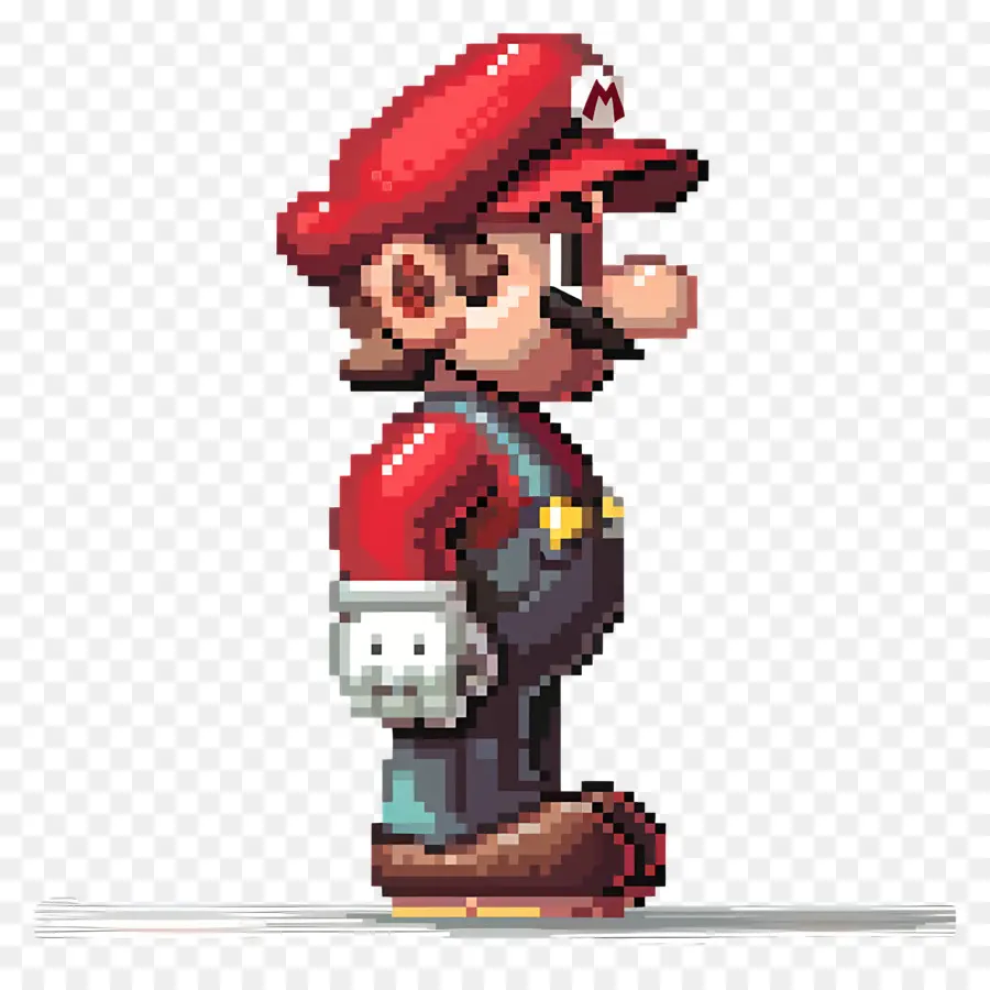 Piksel Mario，Piksel Sanat Karakteri PNG