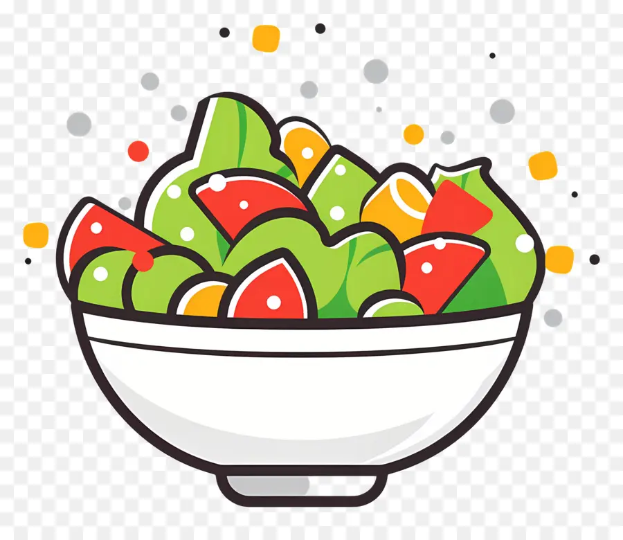 Karikatür Salata，Renkli Salata PNG