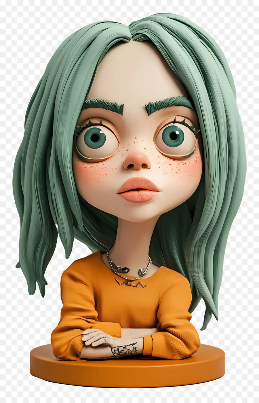 Billie Eilish，Çizgi Film Karakteri PNG