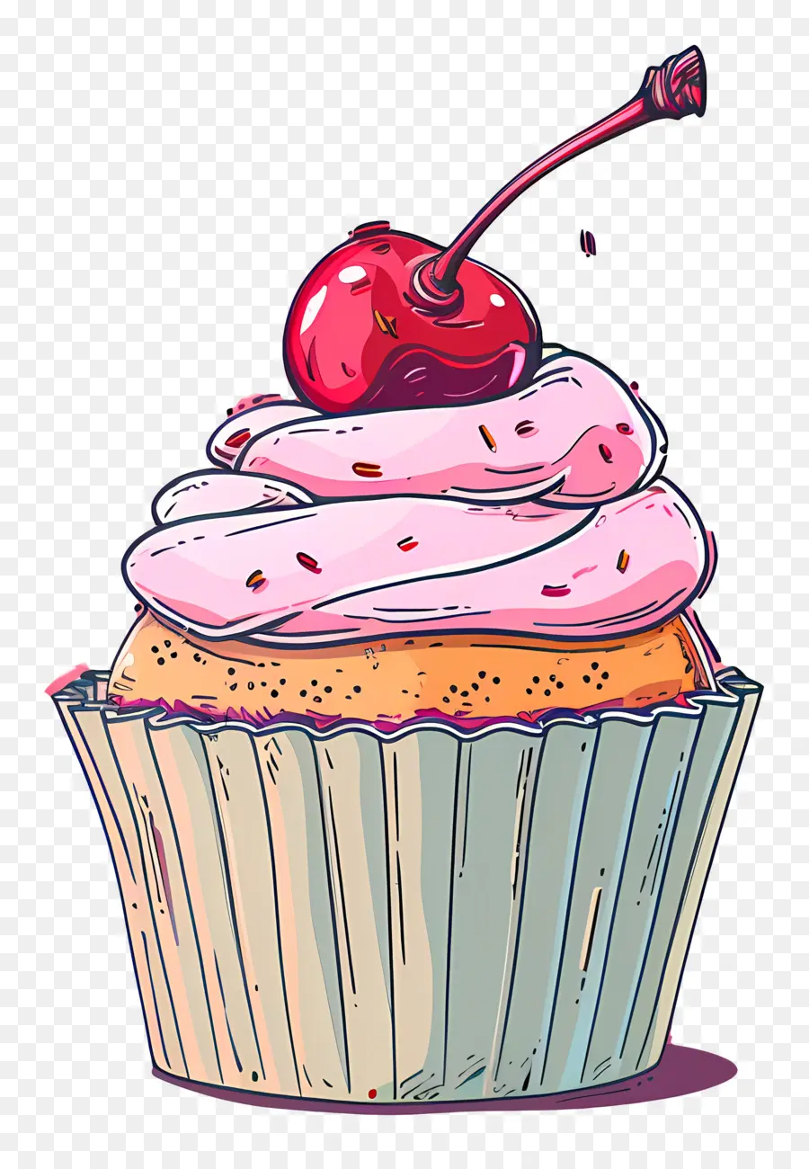 Cupcake Kiraz，Kirazlı Cupcake PNG