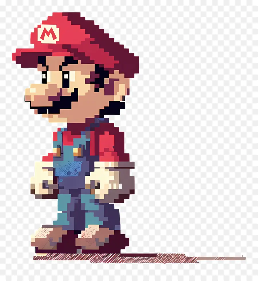 Piksel Mario，Video Oyunu PNG