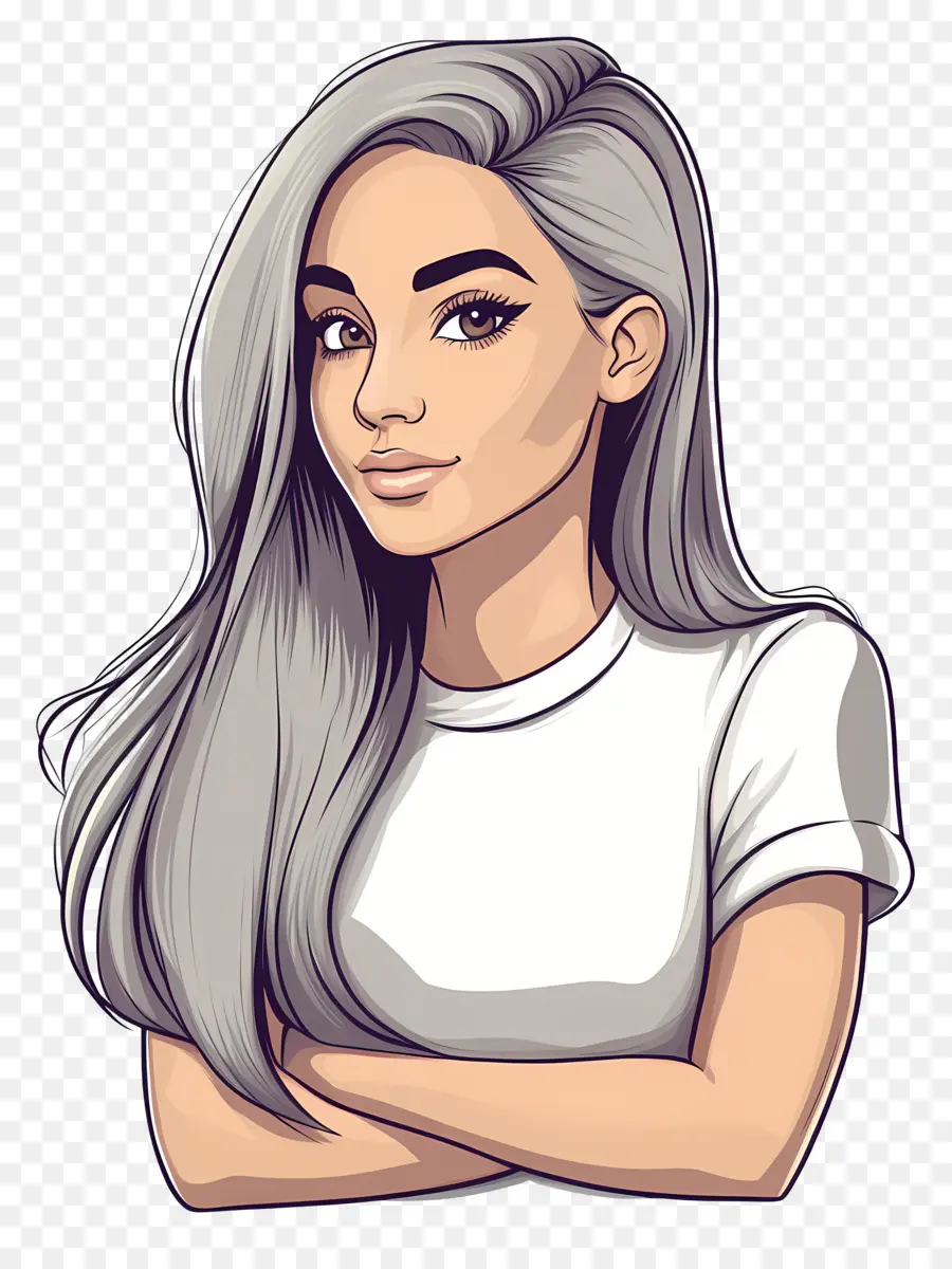 Ariana Grande，Karikatürize Et Kadin PNG