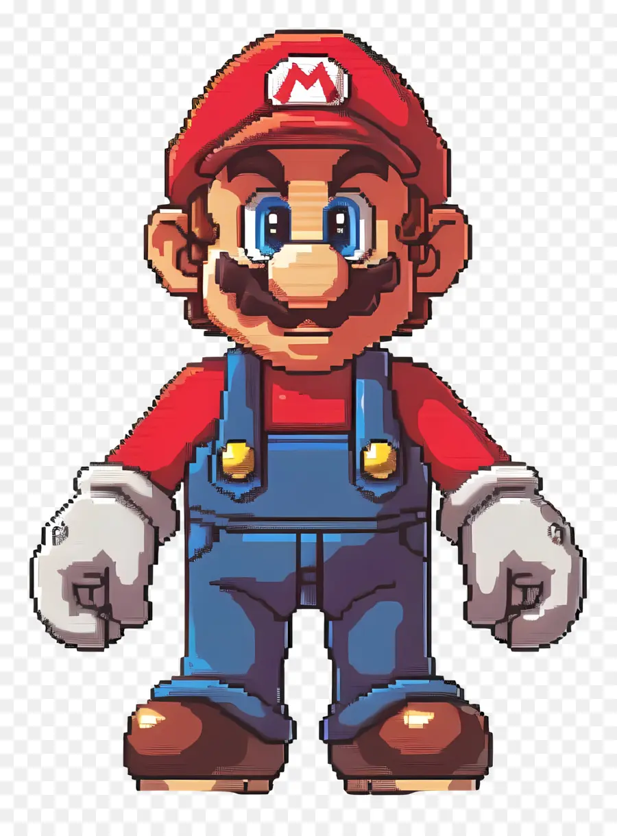 Piksel Mario，Piksel Karakter PNG