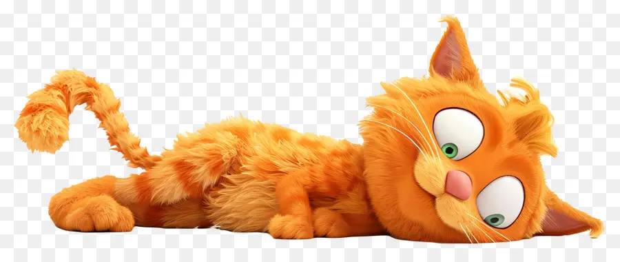 Garfield，Uyuyan Turuncu Kedi PNG