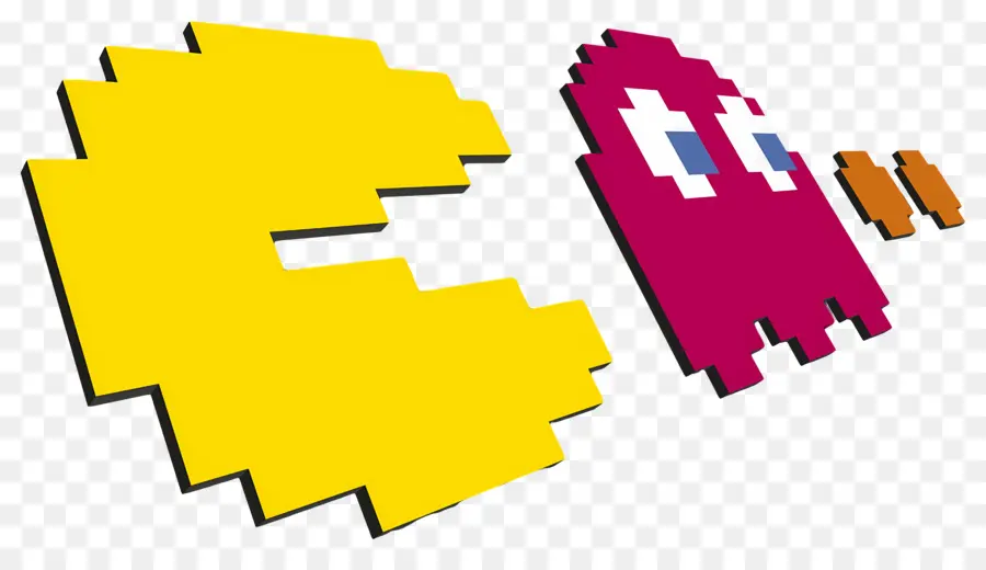 Pac Man，Sarı Pac Man PNG