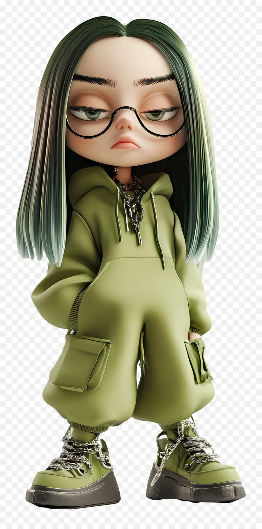 Billie Eilish，Çizgi Film Karakteri PNG