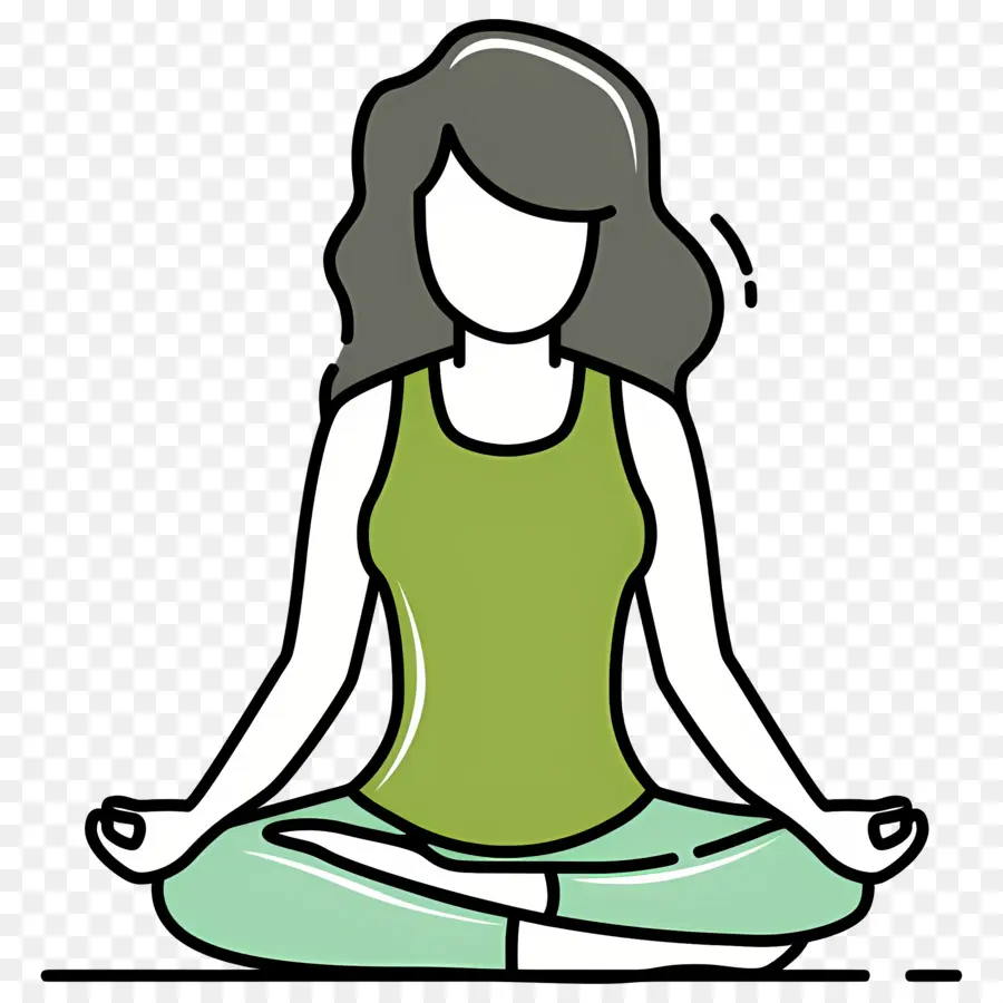 Meditasyon，Yoga Pozu PNG