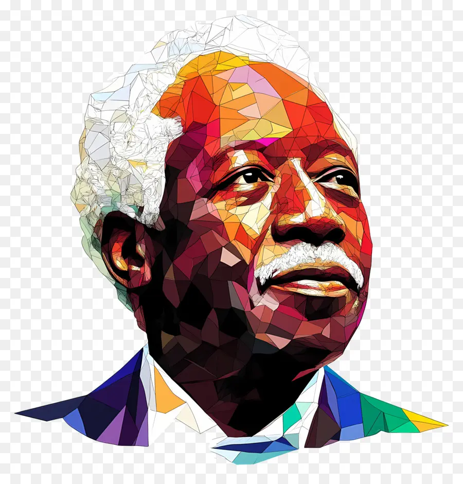 Julius Nyerere，Geometrik Yaşlı Adam PNG