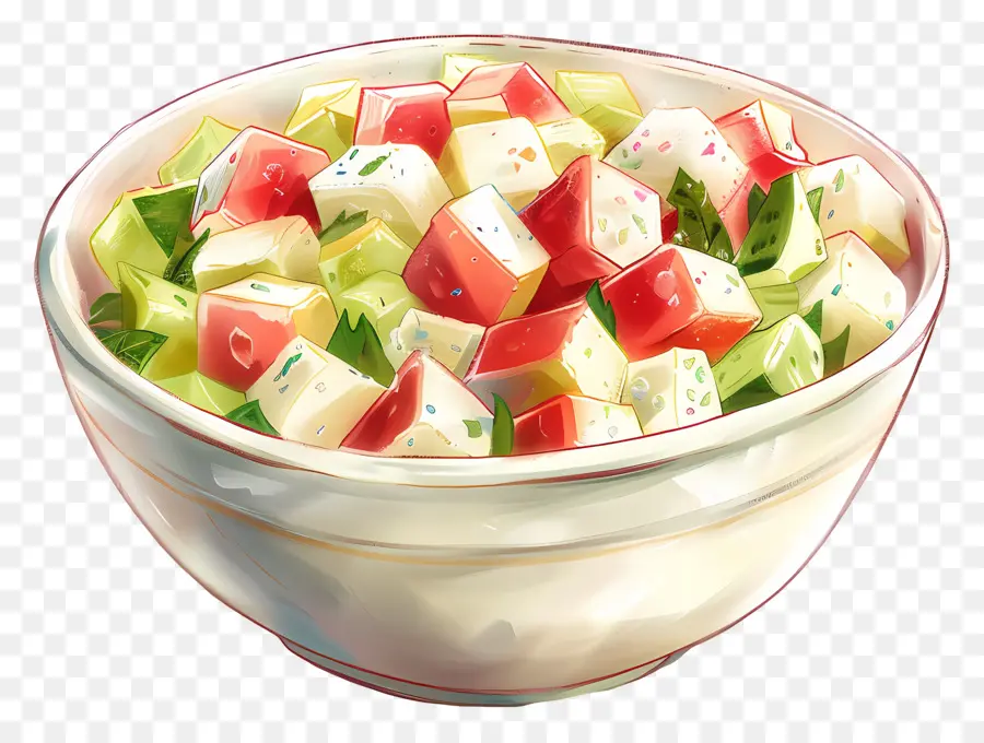 Waldorf Salatası，Renkli Salata PNG