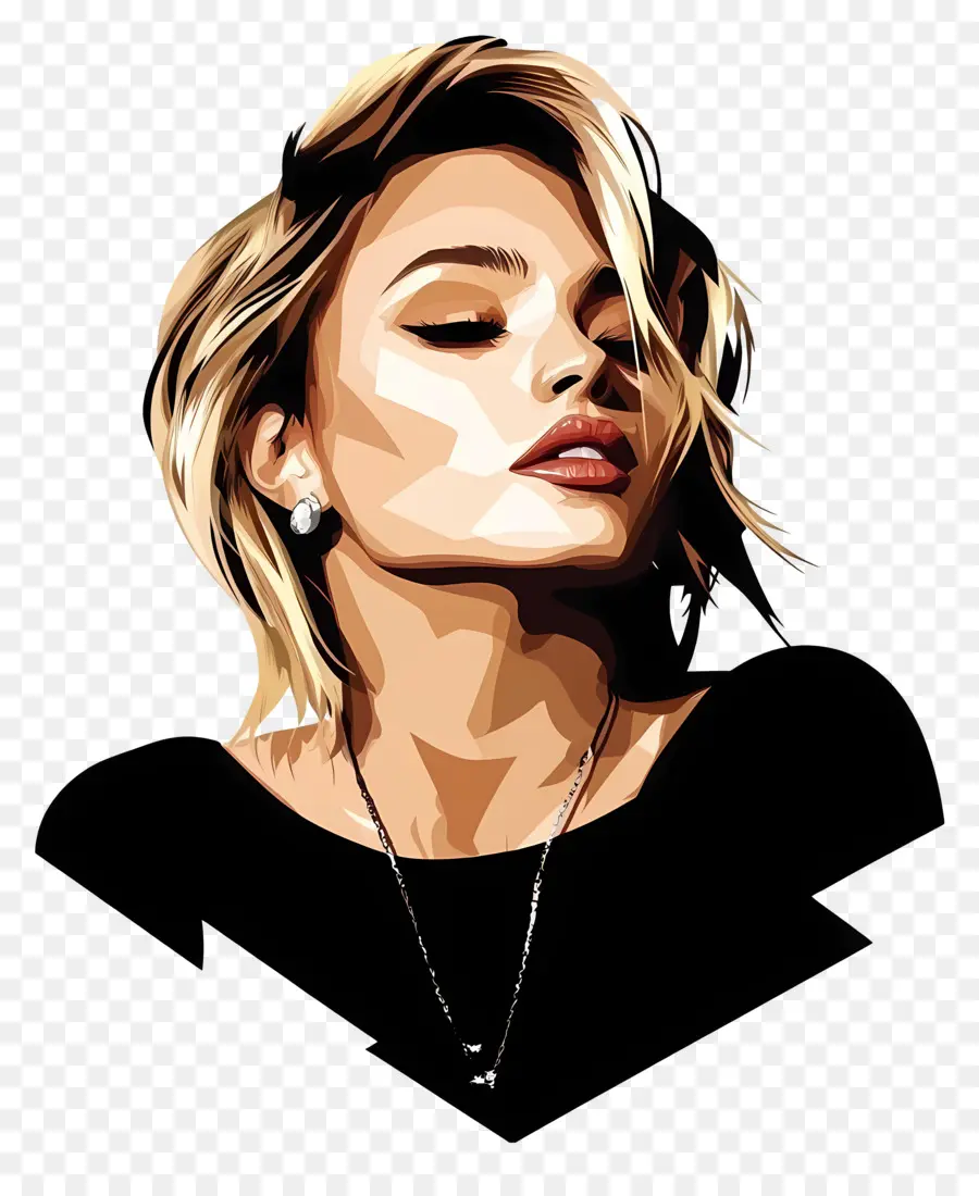 Miley Cyrus，Stilize Portre PNG