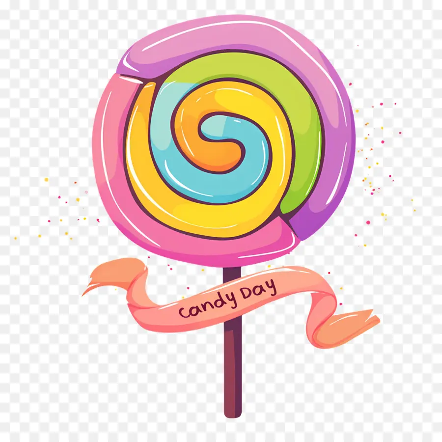 Ulusal Şeker Günü，Renkli Lolipop PNG