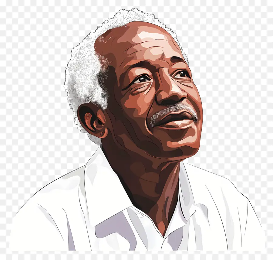 Julius Nyerere，Yaşlı Adam İllüstrasyonu PNG