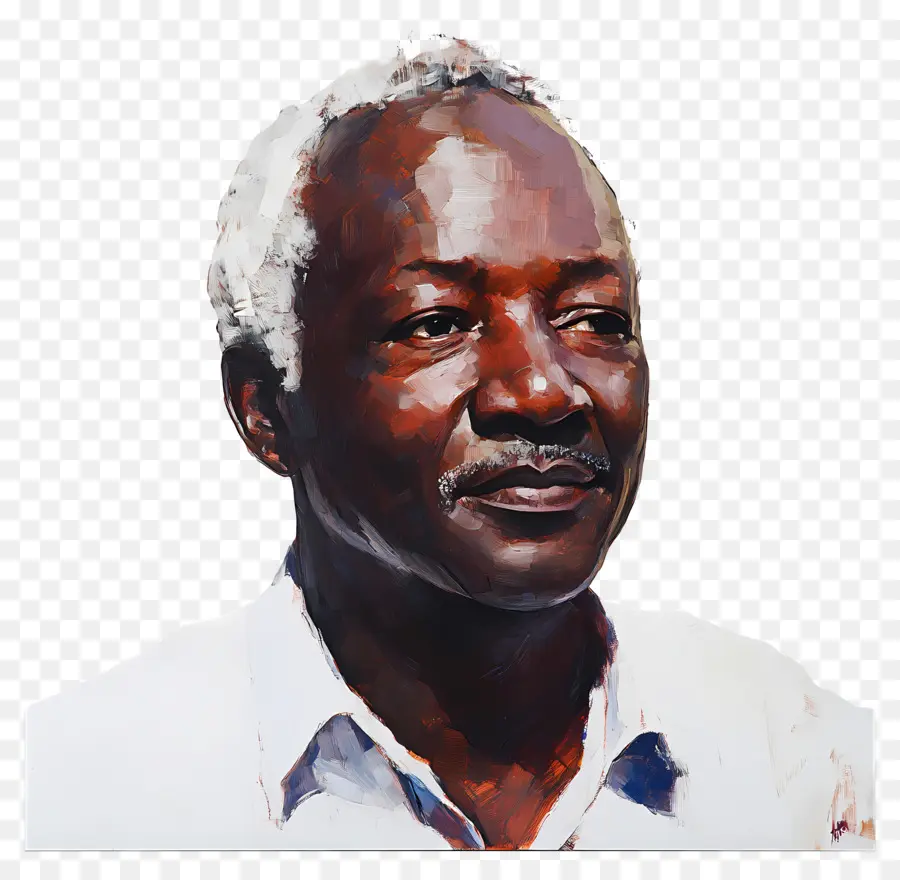 Julius Nyerere，Yaşlı Adam Gülümsüyor PNG