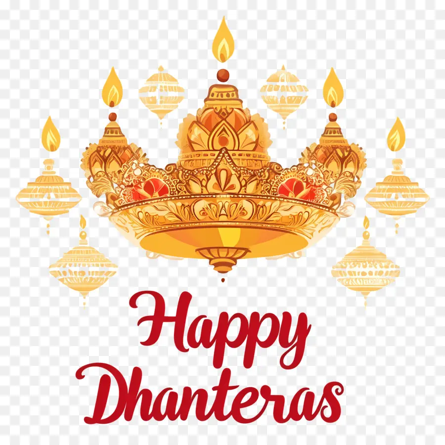 Mutlu Dhanteralar，Dhanteras Dekorasyonu PNG