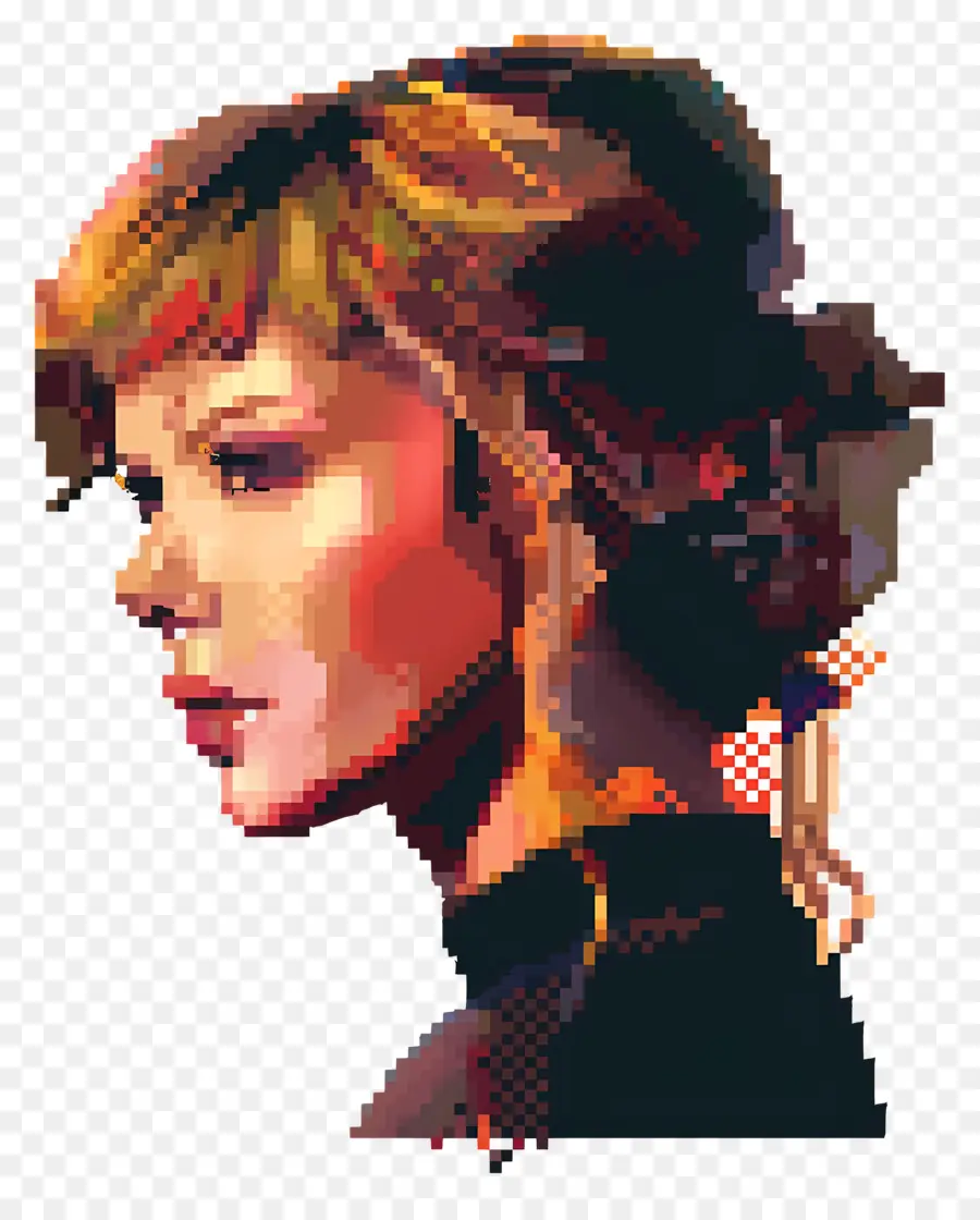 Piksel Taylor Swift，Pikselli Portre PNG