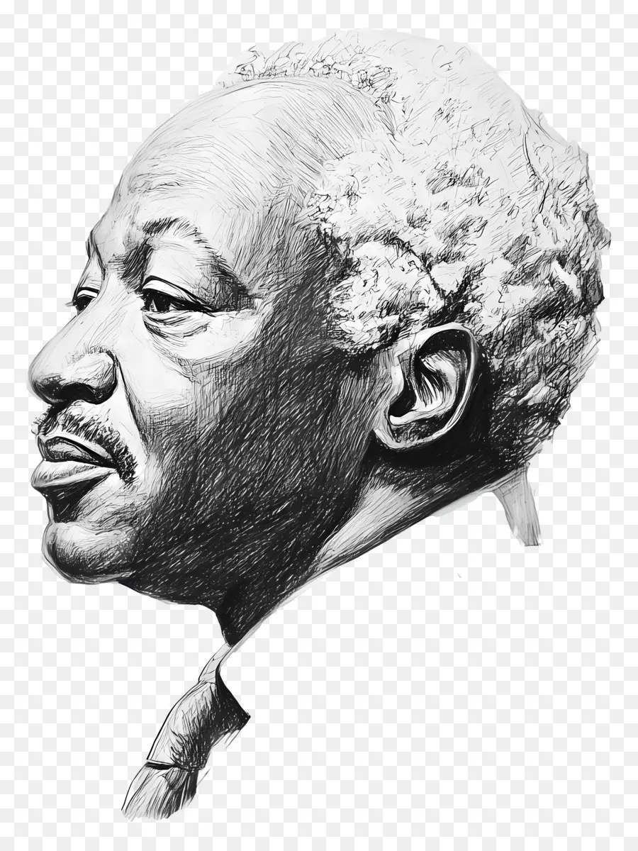 Julius Nyerere，Eskiz Portresi PNG