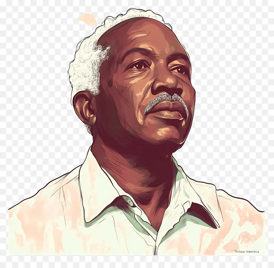 Julius Nyerere，Yaşlı Adam Illüstrasyon PNG